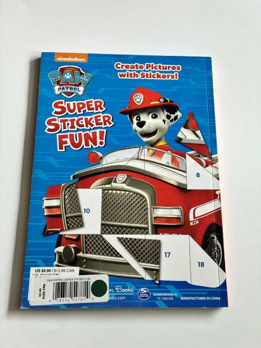 PAW Patrol Super Sticker Fun! Create Pictures with Stickers Activity Book